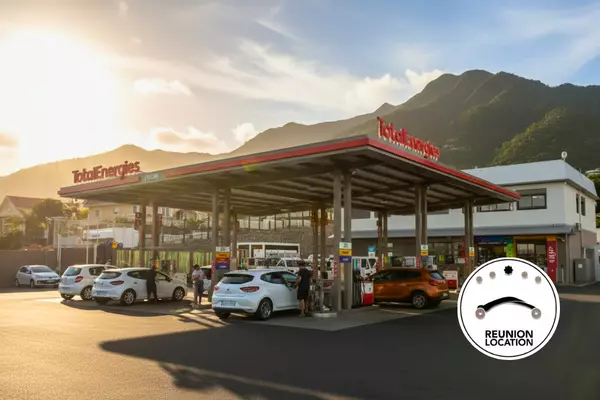 Éruption Piton de la Fournaise 2026 : comment s'y rendre avec votre location voiture reunion ? 4 Station-service-la-reunion