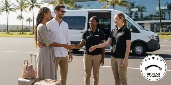 Découvrir l'île 27 Acceuil navette à l'aéroport