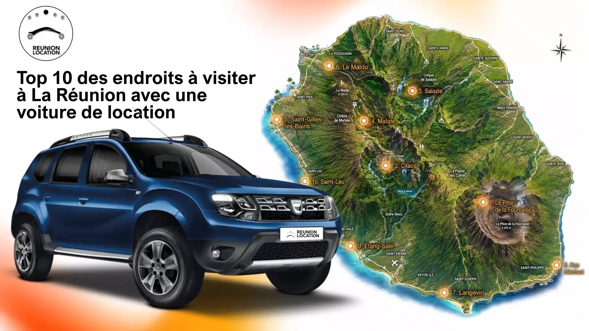 Top 10 des endroits à visiter à La Réunion en voiture