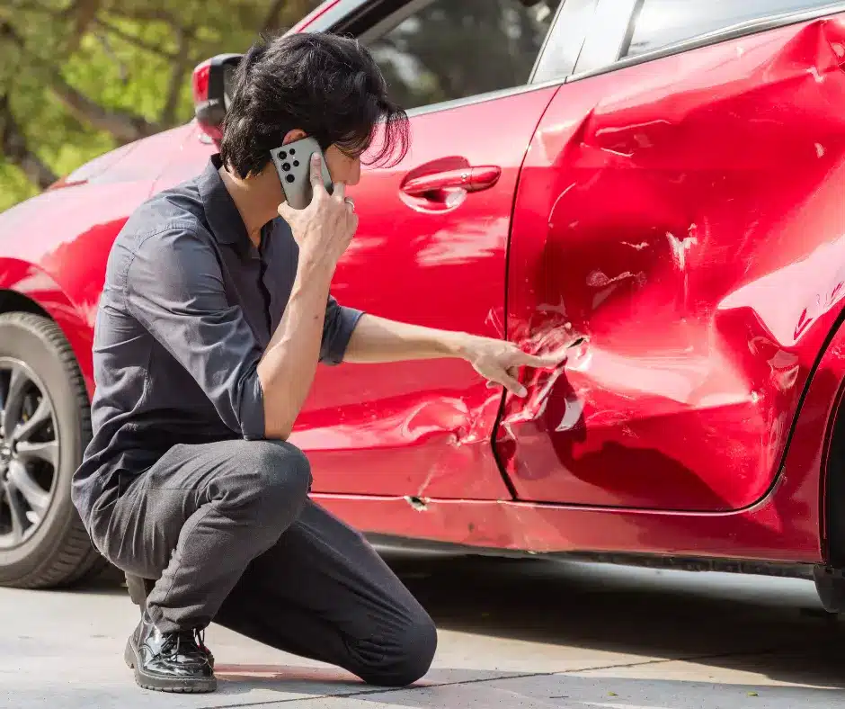 Accident avec une voiture de location à La Réunion 1 Franchise location voiture